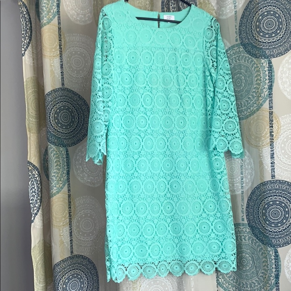 crocheted mint dress